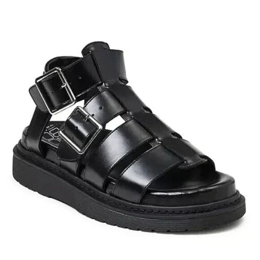 Nobo Black Chunky Y2K Style Platform Fisherman Sandal Size 7 NWOB Gothic Punk
